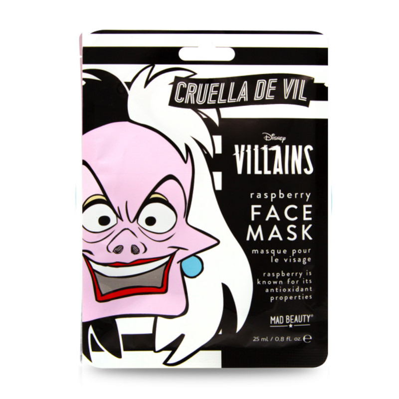 Mad Beauty Disney Villains Cruella Raspberry Face Mask